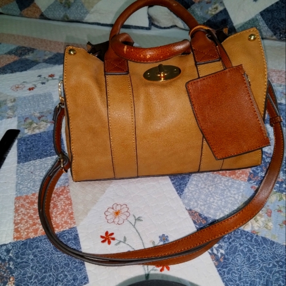 Small leather handbag